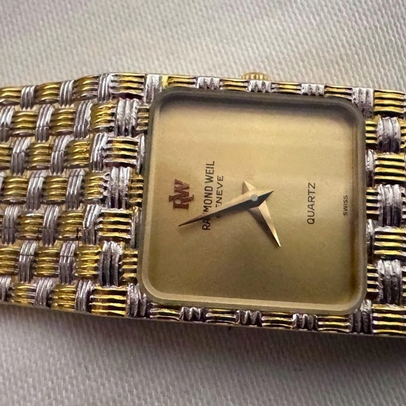 ⌚ Vintage 80's Raymond Weil 18K Gold and Silver Quartz Watch - #9058 - Picture 14 of 16